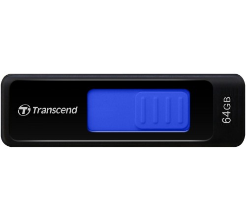 Флеш-накопитель/ Transcend 64GB JetFlash 760 (Black/Blue) USB 3.0