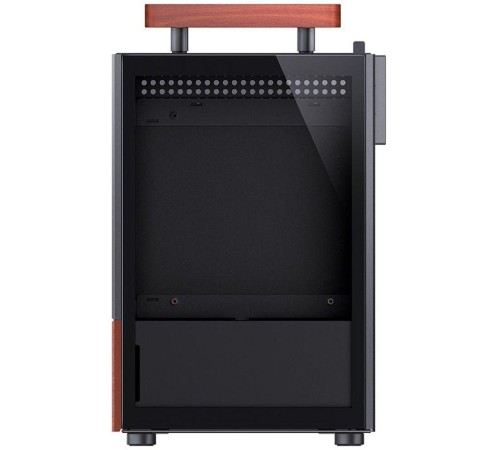 Корпус без блока питания/ Case JONSBO T6, Mini-Tower, 1x140mm, 1xUSB-A 3.0 + 1xUSB-C 3.2, mITX, wood panel + wooden handle Black Корпус без блока питания/ Case JONSBO T6, Mini-Tower, 1x140mm, 1xUSB-A 3.0 + 1xUSB-C 3.2, mITX, wood panel + wooden handle Black