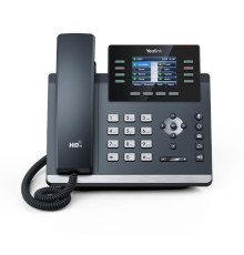 телефон YEALINK SIP-T44U, 12 аккаунтов, 2 порта USB, цветной экран 2.8", BLF, PoE, GigE, без БП, шт