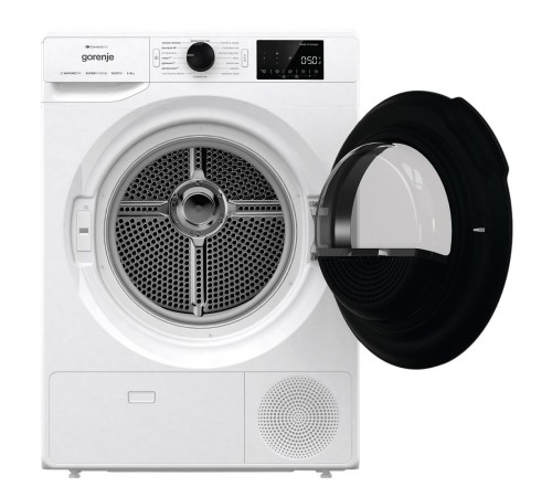 Сушильная машина Gorenje/ Сушильная машина Gorenje, конденсационная с тепловым насосом, 16 программ, цифровой дисплей, Wi-Fi управление, подсветка барабана, пауза, энергоэффективность А++, цувет белый Сушильная машина Gorenje/ Сушильная машина Gorenje, конденсационная с тепловым насосом, 16 программ, цифровой дисплей, Wi-Fi управление, подсветка барабана, пауза, энергоэффективность А++, цувет белый