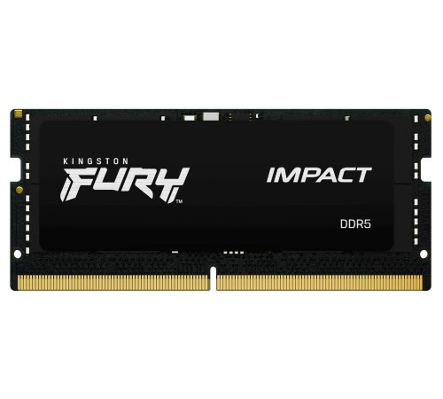 Память оперативная/ Kingston 32GB 5600MT/s DDR5 CL40 SODIMM (Kit of 2) FURY Impact PnP Память оперативная/ Kingston 32GB 5600MT/s DDR5 CL40 SODIMM (Kit of 2) FURY Impact PnP