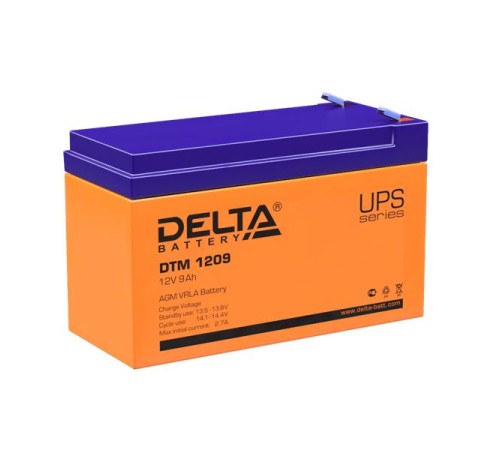 Delta Аккумуляторная батарея для ИБП DTM 1209 (12V/9Ah) Delta Аккумуляторная батарея для ИБП DTM 1209 (12V/9Ah)