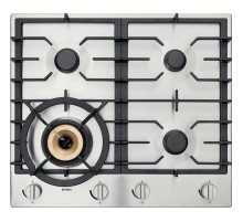Встраиваемые газовые панели ASKO/ Арт. 476653 ПРОМО ; газовая, 4.8 х 60 х 52.6, 4 конфорки, конфорка повышенной мощности Super Vario Wok, механическое управление, поворотные переключатели, цвет: нержавеющая сталь