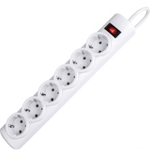 Сетевой фильтр Defender DFS 155 5 м, белый, 6 розеток/ Surge Protector Defender DFS 155 5m, white, 6 outlets