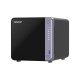 Сетевое хранилище без дисков/ SMB QNAP TS-432X-4G 4-bay 3.5" desktop NAS, AL524 4C 2.0GHz, 4GB DDR4 RAM (max 16GB), 1 x 10GbE SFP+, 2 x 2.5GbE, 1 x PCIe Gen3, 2 x USB 3.2 Gen1