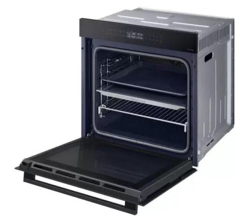 Встраиваемый духовой шкаф Samsung 59.5 x 59.6 x 57 см, Dual Cook, Каталитическая очистка, 2 стекла, Гриль, Конвекция, Сенсорное управление, LED дисплей, Air Sous Vide, Wi-Fi SmartThings, 76 л, цвет: черное стекло