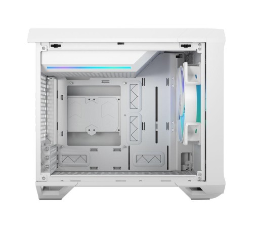 Корпус ПК без блока питания/ Case Fractal Design Torrent Nano RGB TG Clear Tint, Mini-Tower, 1x180mm RGB, 2xUSB-A 3.2 + 1xUSB 3.2 Type-C mITX, mDTX White