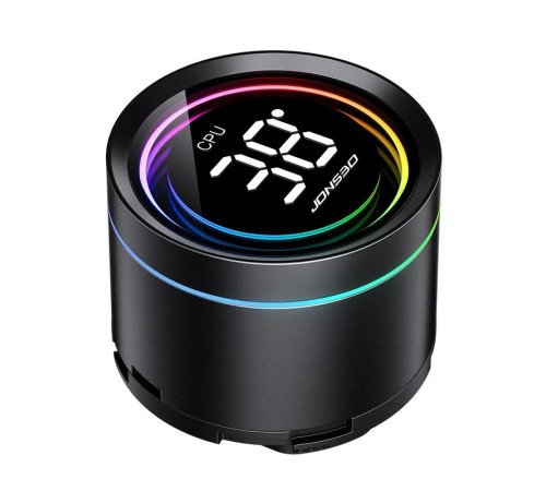 Система жидкостного охлаждения/ Water Cooling System JONSBO TH-240 Black (260W, 240mm, LED temp., Black, ARGB/ Fans: 2x120mm, 62.4CFM, 37.3dBA, 2400RPM/ Pump height 72mm, 30dBA, 2400RPM, Rad thickness 27mm/ S: 1851, 1700, 1200, 115X, AM5, AM4) Система жидкостного охлаждения/ Water Cooling System JONSBO TH-240 Black (260W, 240mm, LED temp., Black, ARGB/ Fans: 2x120mm, 62.4CFM, 37.3dBA, 2400RPM/ Pump height 72mm, 30dBA, 2400RPM, Rad thickness 27mm/ S: 1851, 1700, 1200, 115X, AM5, AM4)