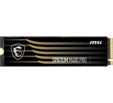 Твердотельный накопитель MSI SSD SPATIUM M461, 4000GB, M.2(22x80mm), NVMe, PCIe 4.0 x4, 3D QLC, R/W 5000/4200, IOPs 600 000/850 000, TBW 900, DWPD 0.12 (5 лет)