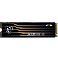Твердотельный накопитель MSI SSD SPATIUM M461, 4000GB, M.2(22x80mm), NVMe, PCIe 4.0 x4, 3D QLC, R/W 5000/4200, IOPs 600 000/850 000, TBW 900, DWPD 0.12 (5 лет)