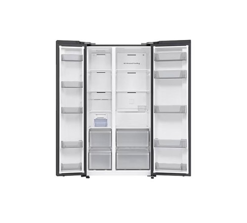 Холодильник Samsung/ Холодильник Samsung, Side-by-Side, объем 646 л, технология SpaceMax, сенсорное управление, Wi-Fi, цвет черный