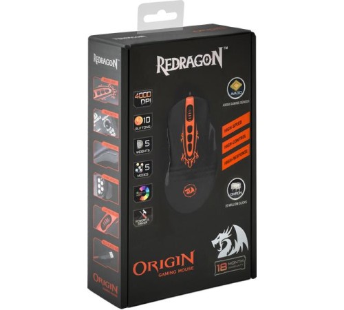 Redragon Проводная игровая мышь Pegasus оптика,7кнопок,7200dpi Redragon Проводная игровая мышь Pegasus оптика,7кнопок,7200dpi