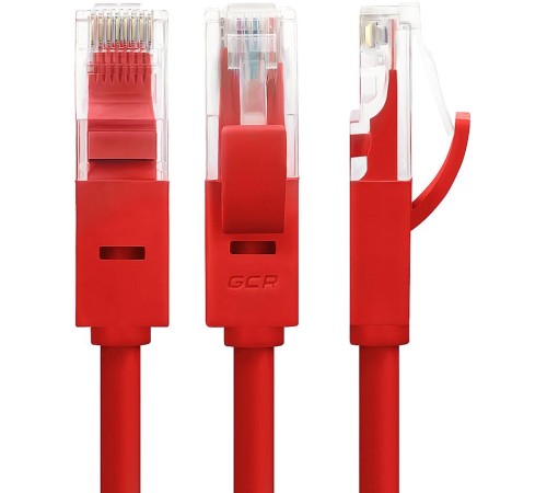 Greenconnect Патч-корд прямой 2.0m, UTP кат.5e, красный, позолоченные контакты, 24 AWG, литой, GCR-LNC04-2.0m, ethernet high speed 1 Гбит/с, RJ45, T568B Greenconnect Патч-корд прямой 2.0m, UTP кат.5e, красный, позолоченные контакты, 24 AWG, литой, GCR-LNC04-2.0m, ethernet high speed 1 Гбит/с, RJ45, T568B