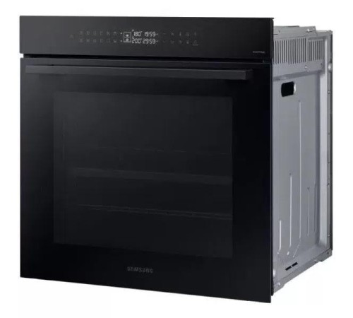 Встраиваемый духовой шкаф Samsung 59.5 x 59.6 x 57 см, Dual Cook, Каталитическая очистка, 2 стекла, Гриль, Конвекция, Сенсорное управление, LED дисплей, Air Sous Vide, Wi-Fi SmartThings, 76 л, цвет: черное стекло