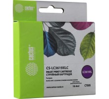 -/ Картридж струйный Cactus CS-LC3619XLC голубой (18.4мл) для Brother MFC-J2330DW/J2730DW/J3530DW/J3930
