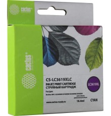 -/ Картридж струйный Cactus CS-LC3619XLC голубой (18.4мл) для Brother MFC-J2330DW/J2730DW/J3530DW/J3930