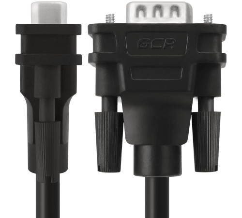 Greenconnect Кабель SVGA 0.5м чёрный, OD6.0mm. 15M / 15M GCR-VM2VM1-0.5m, 28/28 AWG, двойной экран Greenconnect Кабель SVGA 0.5м чёрный, OD6.0mm. 15M / 15M GCR-VM2VM1-0.5m, 28/28 AWG, двойной экран