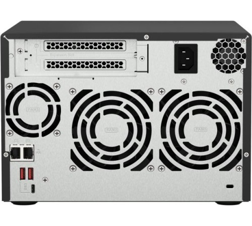 Сетевое хранилище без дисков/ SMB QNAP TS-673A-8G NAS, 6 trays 3,5"/2,5", 2x2,5 GbE BASE-T, 2 x M.2 NVMe 2280 slots, quad-core AMD Ryzen V1500B 2,2 GHz, 8 GB SO-DIMM DDR4 (1 x 8 GB) up to 64GB (2x32 GB) Сетевое хранилище без дисков/ SMB QNAP TS-673A-8G NAS, 6 trays 3,5"/2,5", 2x2,5 GbE BASE-T, 2 x M.2 NVMe 2280 slots, quad-core AMD Ryzen V1500B 2,2 GHz, 8 GB SO-DIMM DDR4 (1 x 8 GB) up to 64GB (2x32 GB)