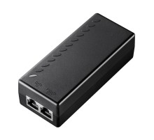 Инжектор/ 30W Gigabit PoE+/PoE Injector, 802.3at/802.3af Standard, Data and Power Carried over The Same Cable Up to 100 Meters, Plastic Case