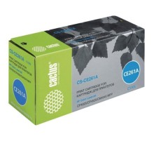 -/ Картридж лазерный Cactus CS-CE261A CE261A голубой (11000стр.) для HP LJ CP4025/CP4525/CM4540