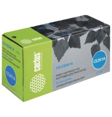 -/ Картридж лазерный Cactus CS-CE261A CE261A голубой (11000стр.) для HP LJ CP4025/CP4525/CM4540