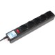 Фильтр-удлинитель Power Cube 1.9м 5 розеток (черный графит) 10А/2,2кВт/ Surge protector Power Cube 1.9 m 5 outlets (Black graffite) 10A / 2.2kW