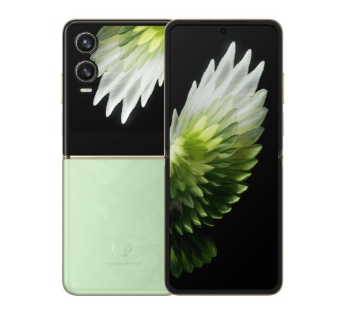 AE11 PHANTOM V Flip2 5G 256+8 Green, Disp1 6,9", 20:9, 2640x1080 Mp, Disp2 1,32", 466x466 Mp, 3.0GHz, 8 Core, 8GB RAM, 256GB, 64Мп+13Мп/32Мп, 2Sim, LTE, 4G, 5G, BT v5.3, WiFi, NFC, GPS/Glonass/Beidou/Glonass/IRNSS, Type-C, 1210mAh+2790mAh, Andro AE11 PHANTOM V Flip2 5G 256+8 Green, Disp1 6,9", 20:9, 2640x1080 Mp, Disp2 1,32", 466x466 Mp, 3.0GHz, 8 Core, 8GB RAM, 256GB, 64Мп+13Мп/32Мп, 2Sim, LTE, 4G, 5G, BT v5.3, WiFi, NFC, GPS/Glonass/Beidou/Glonass/IRNSS, Type-C, 1210mAh+2790mAh, Andro