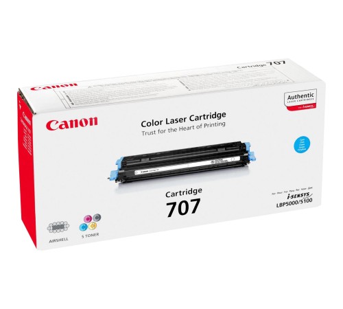 Тонер-картридж/ CARTRIDGE 707 CYAN/LBP5000 Тонер-картридж/ CARTRIDGE 707 CYAN/LBP5000