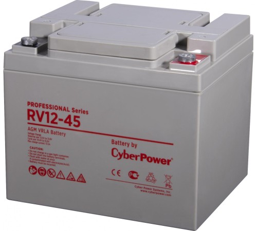 Аккумуляторная батарея PS CyberPower RV 12-45 / 12 В 45 Ач Аккумуляторная батарея PS CyberPower RV 12-45 / 12 В 45 Ач