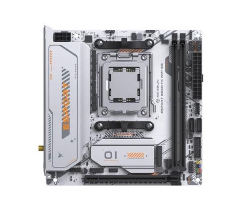 Материнская плата MAXSUN MS-eSport B650ITX WIFI ICE, AM5, B650, 2*DDR5, 2*SATA 3.0, 2*M.2, USB 3.2, USB 2.0, Type-C, 1*PCIE 16, 1*PCIE 1, HDMI+DP, ITX