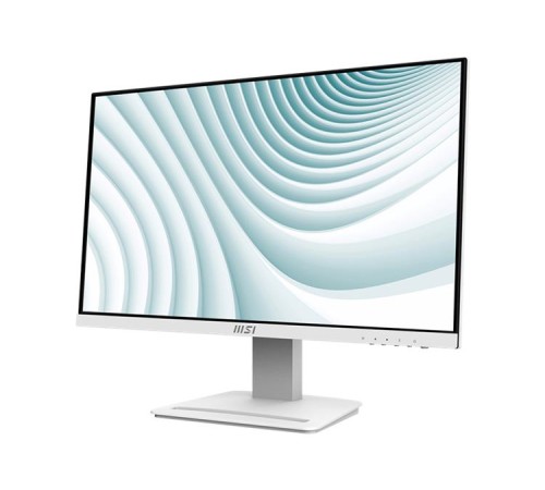 Монитор MSI PRO MP243XW 23.8" 16:9 FHD(1920x1080) IPS Flat,1ms(MPRT),1000:1,100M:1,300nit,178/178,HDMI 1.4, DP 1.2, Speaker,Tilt,VESA,100Hz,White(white cable),1y war-ty