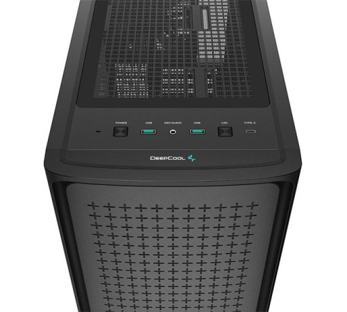 корпус Deepcool CK560 без БП, боковое окно (закаленное стекло), 3xARGB LED 120мм вентилятора спереди и 1x140мм вентилятор сзади, черный, ATX