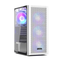 Корпус без блока питания/ Case PCCooler MA100 MESH WH, Midi-Tower, TG, Mesh, 3x120mm ARGB, 1xUSB-A 3.0 + 2xUSB-A 2.0, ATX, mATX, mITX White