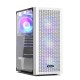 Корпус без блока питания/ Case PCCooler MA100 MESH WH, Midi-Tower, TG, Mesh, 3x120mm ARGB, 1xUSB-A 3.0 + 2xUSB-A 2.0, ATX, mATX, mITX White