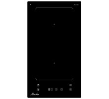 Варочная панель Monsher/ Варочная панель Monsher, High-Tech, индукция, inverter, 30 см, 2 конфорки, 9 уровней мощности, сенсорное управление, автоматическое отключение, индикация остаточного тепла, таймер, Flexi-zone, цвет черный