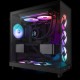 Кулер для корпуса ПК/ Case Cooler NZXT F240 RGB Core (120x120x25mm, 4-pin PWM, RGB, 75.12CFM, 30dBA, 2400RPM, Black, Single-Frame RGB Fan Unit)