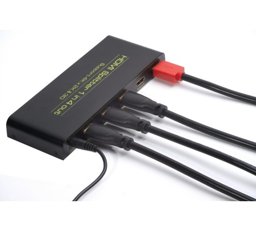 Greenconnect Разветвитель v1.4 HDMI 1на 4 выхода, 4K2K 30Hz /1080p 120Hz + индикация серия Greenline GL-v104C Greenconnect Разветвитель v1.4 HDMI 1на 4 выхода, 4K2K 30Hz /1080p 120Hz + индикация серия Greenline GL-v104C