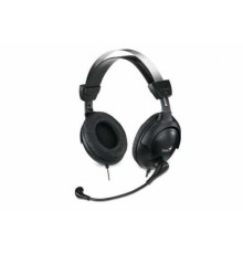 Гарнитура Genius HS-M505X, 1х mini jack 3.5mm, полноразмерные наушники, микрофон на проводе, длина провода 2м, подходит для мобильных устройств