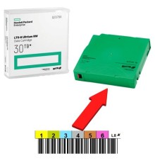 ленточный картридж HPE LTO-8 Ultrium 30TB RW Data Cartridge (без наклейки)