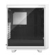 Корпус ПК без блока питания/ Case Fractal Design Meshify 2 Compact TG Clear Tint, Midi-Tower, 2x140mm + 1x120mm, 2xUSB-A 3.2 + 1xUSB 3.2 Type-C ATX, mATX, mITX White