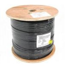 UTP кабель Кабель NEOMAX [NM10041] U/UTP cat.5e 4 пары (305 м) 0.51 мм (24 AWG) Медь, внешний, стальной трос 2.0мм, PE, черный;  Fluke Tested