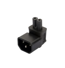 4PH Переходник C14 - C7 угловой, черный, 4PH-R90292