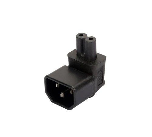 4PH Переходник C14 - C7 угловой, черный, 4PH-R90292