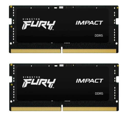 Память оперативная/ Kingston 32GB 5600MT/s DDR5 CL40 SODIMM (Kit of 2) FURY Impact PnP Память оперативная/ Kingston 32GB 5600MT/s DDR5 CL40 SODIMM (Kit of 2) FURY Impact PnP