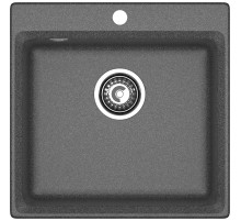 Кухонная мойка GRANFEST LV-510 graphite 1 чаша 450*385*200, монтаж: врезной, материал: мрамор, цвет графит