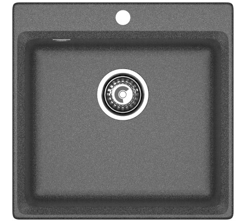 Кухонная мойка GRANFEST LV-510 graphite 1 чаша 450*385*200, монтаж: врезной, материал: мрамор, цвет графит