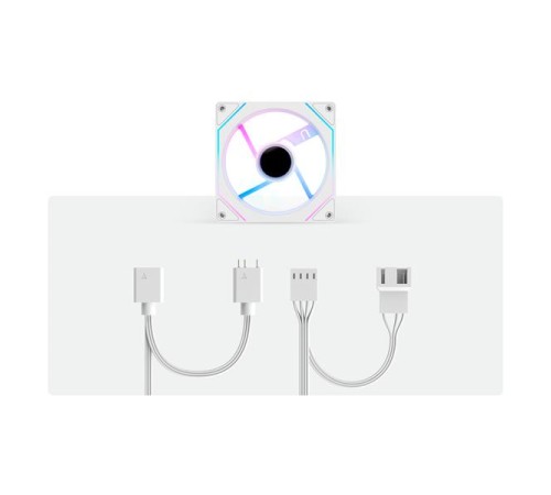 Вентилятор для корпуса Ocypus Gamma F12 WH ARGB, 120x120x25mm, 4-PIN PWM, 800-1600 RPM, 31 DBA MAX, HYDRO BEARING