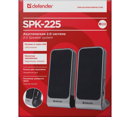 Defender Акустическая 2.0 система SPK-225 4 Вт, питание от USB