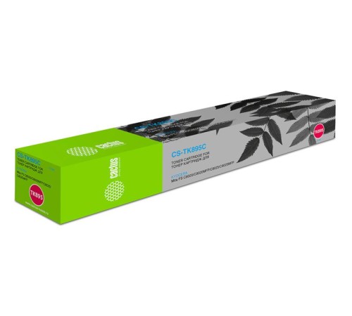 -/ Картридж лазерный Cactus CS-TK895С голубой (6000стр.) для Kyocera Mita FS C8020/C8020MFP/C8025/C8025
