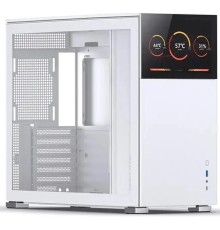Корпус без блока питания/ Case JONSBO D41 STD SCREEN, Midi-Tower, no fan, 1xUSB-A 3.2 + 1xUSB-C 3.2, ATX, mATX, White
